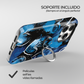 Soporte de anillo para celular Dripping Blue Hearts