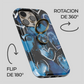 Soporte de anillo para celular Dripping Blue Hearts