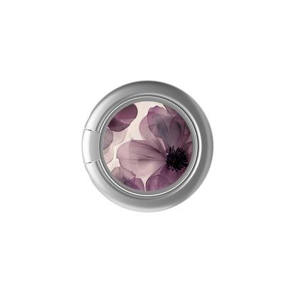 Soporte de anillo para celular Ethereal Purple Blooms