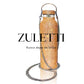 Termo Zuletti de acero inoxidable con brillos / cristales brillantes / diamantes. 900 ml. Color dorado