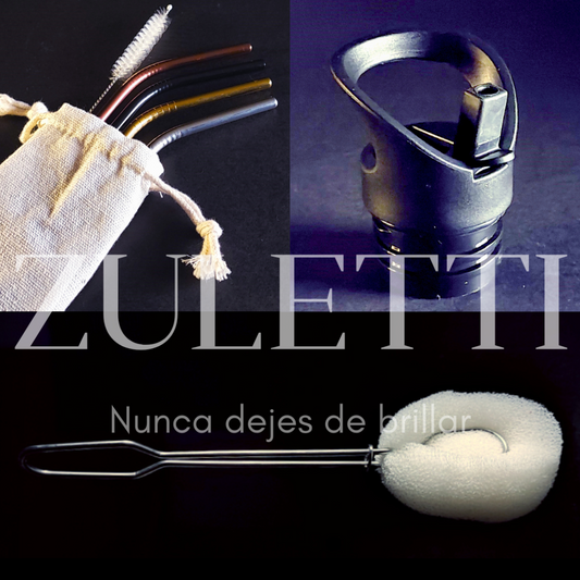 Set de accesorios ZULETTI (tapa, bombillas y cepillo limpiador)